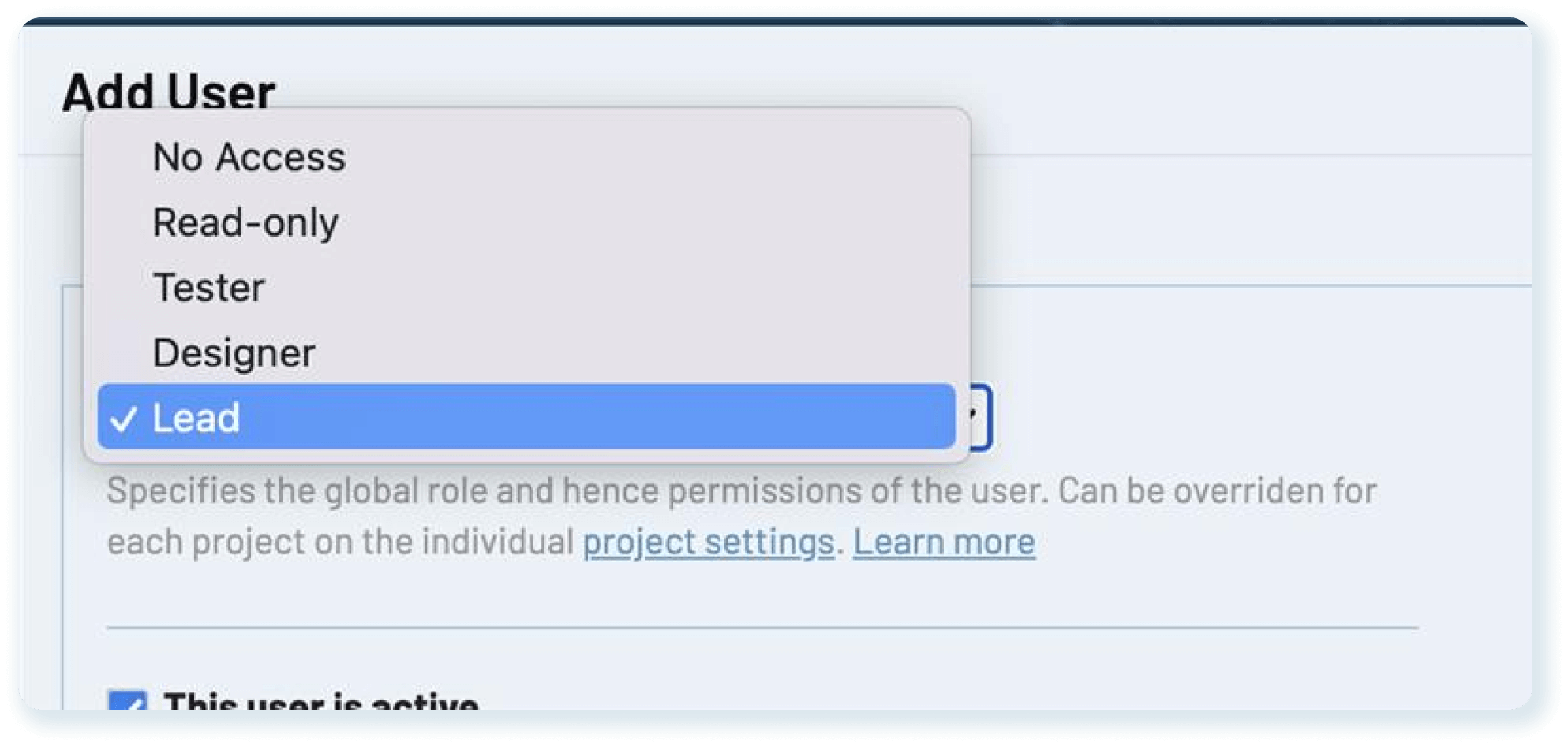 aqua ALM permissions
