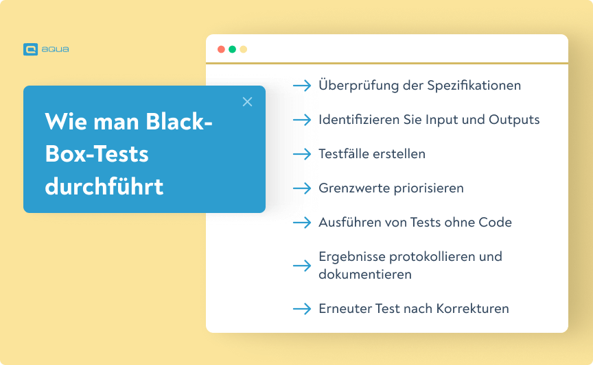 Black box testing