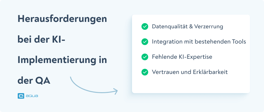 Herausforderungen bei der KI-Implementierung in der QA